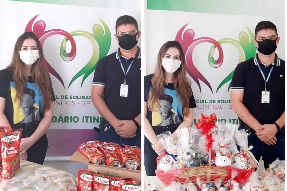 Time Enactus Ubuntu de Campinas doa alimentos para Fundo Social da cidade