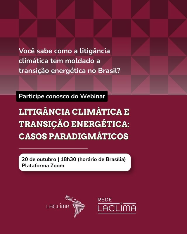 Webinário debate avanço da litigância climática