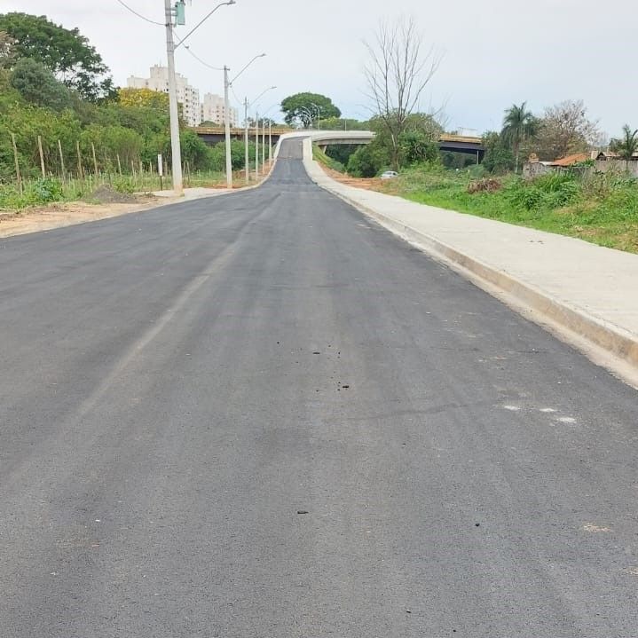 Pavimentação é concluída no prolongamento da Bandeirantes até o viaduto Romano