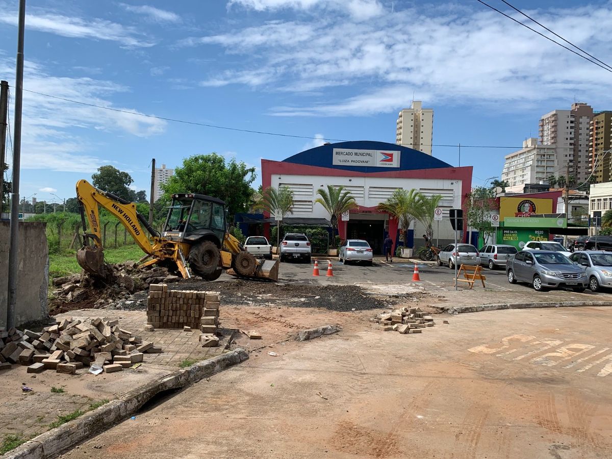 Obras do novo estacionamento do Mercado Municipal entram em fase final