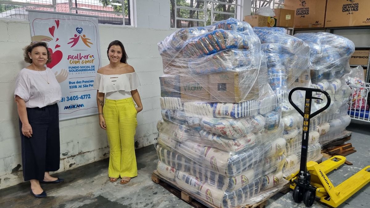 Três toneladas de alimentos do Supermercado Savegnago chegam ao Fundo Social de Solidariedade