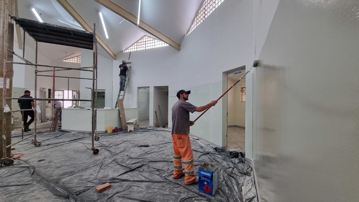 Obras na ESF São José seguem avançando