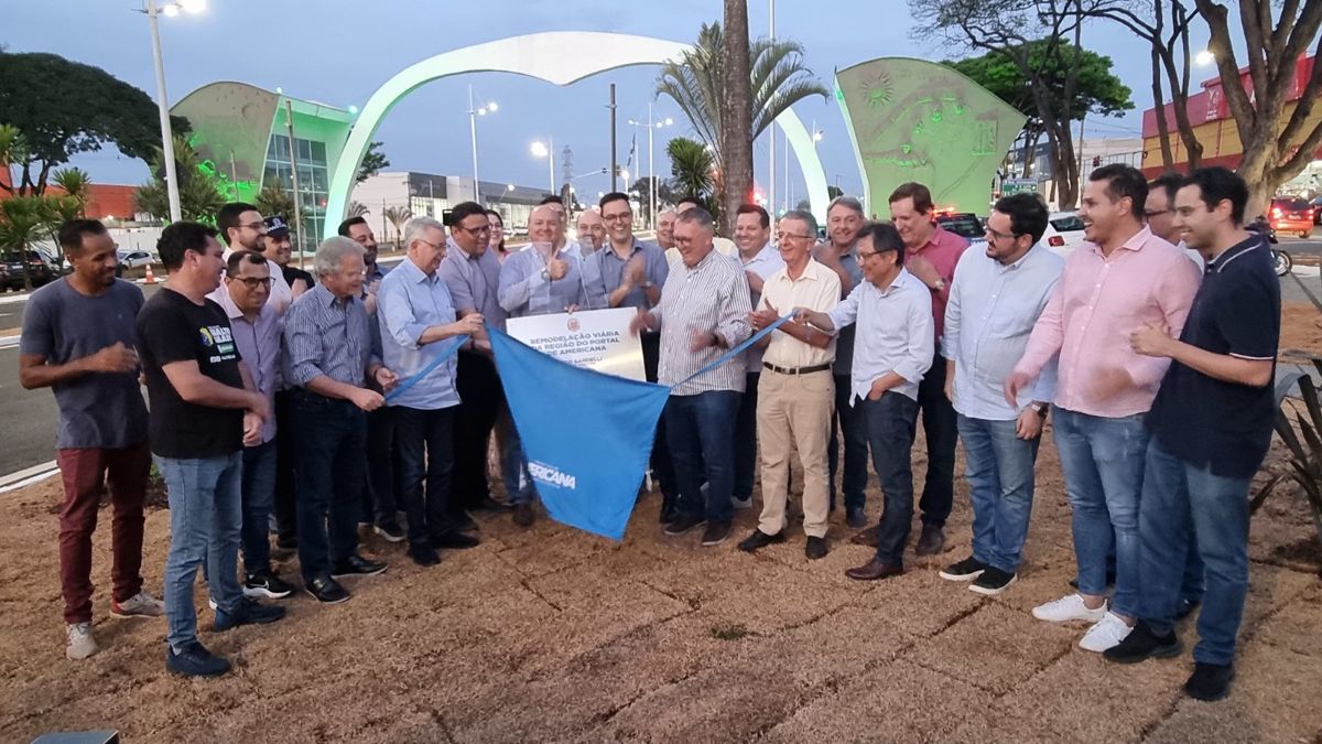 Prefeito Chico entrega remodelação viária na região do Portal de entrada de Americana