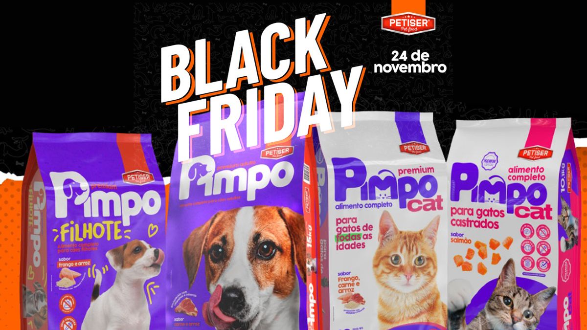 Pimpo celebra Black Friday com oferta imperdível: "Compre e ganhe" em toda linha de rações para cães e gatos