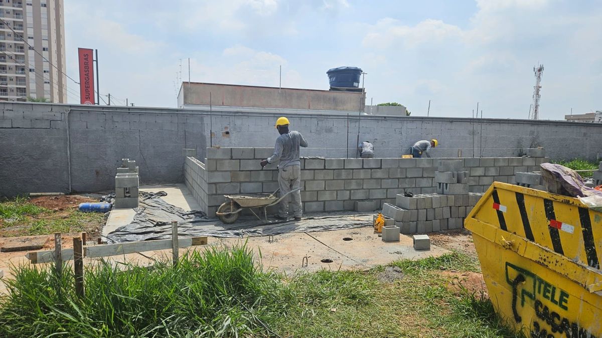 Obras da estação elevatória avançam no reservatório da Cidade Jardim