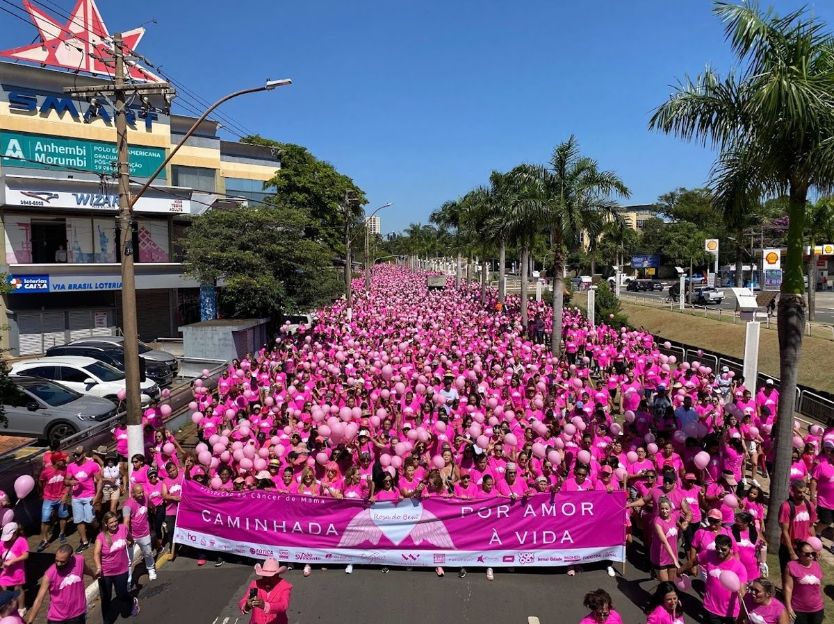 Rosa do Bem realiza 14ª Caminhada Por Amor à Vida neste domingo