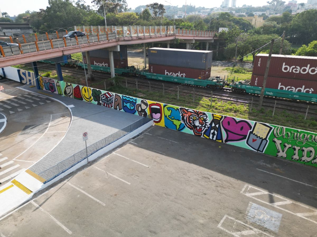 Estacionamento do Mercadão de Americana ganhará novo mural durante evento cultural gratuito