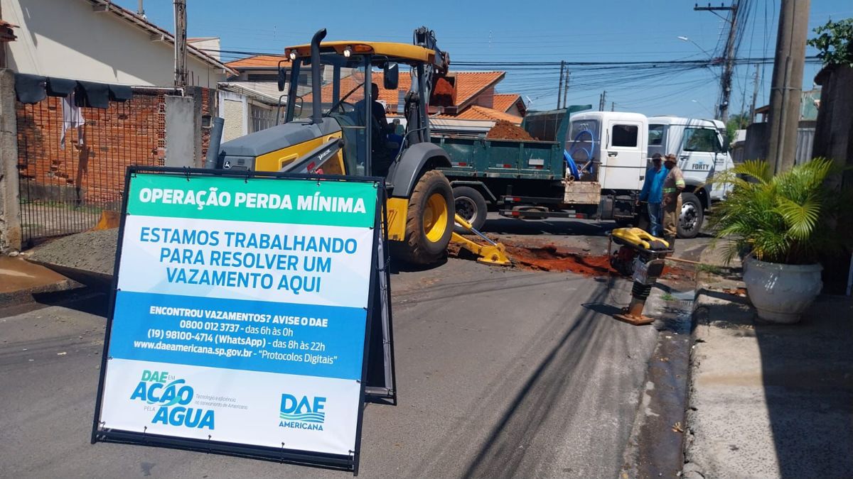 DAE realiza 99 consertos de vazamentos durante o feriado prolongado