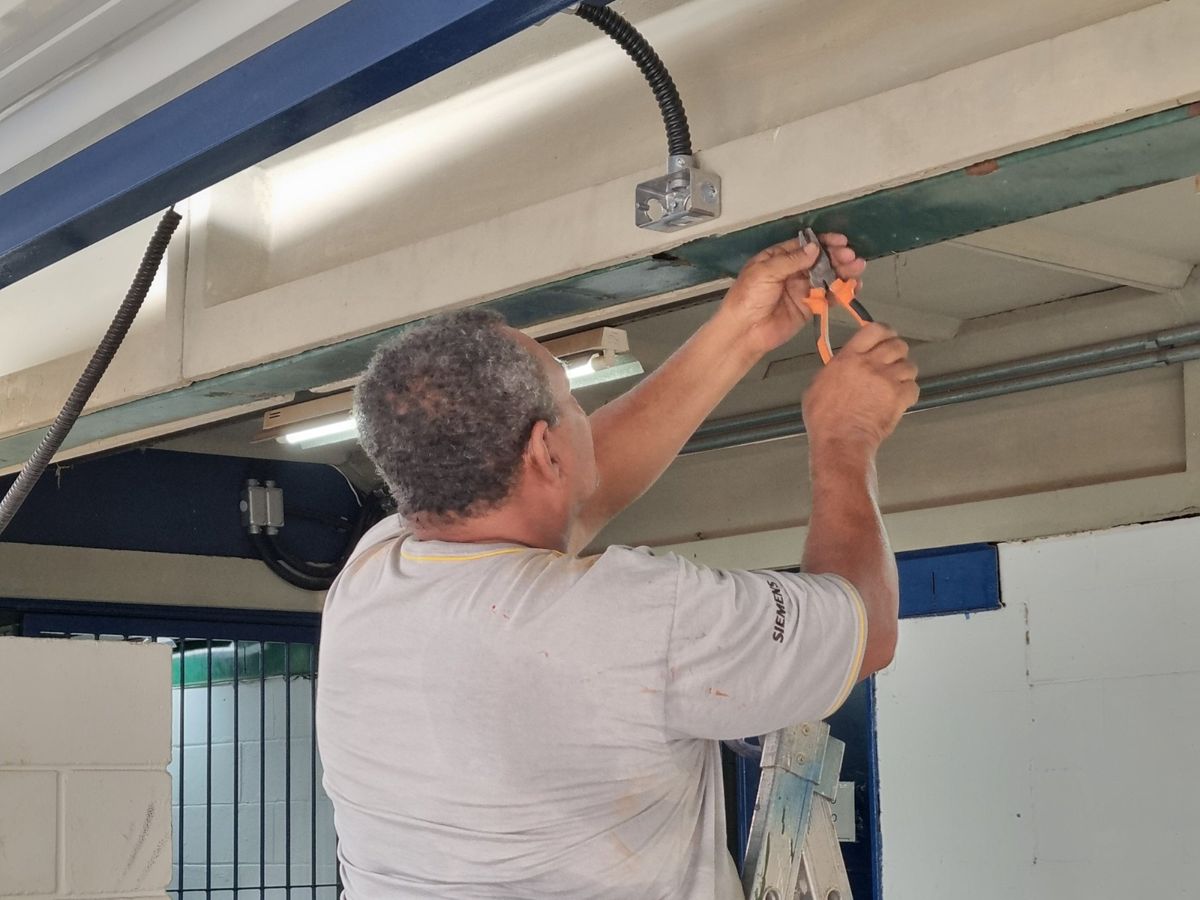 CAIC recebe nova área coberta durante as férias escolares