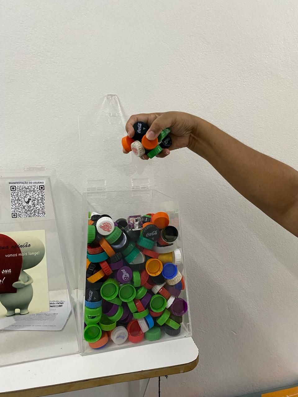 Banco de Sangue do HM é ponto de coleta do projeto Tampinhas que Curam