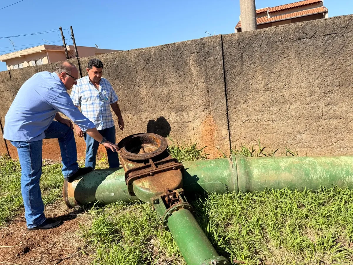 Durante a execução dos trabalhos, poderá ocorrer intermitência no abastecimento de água